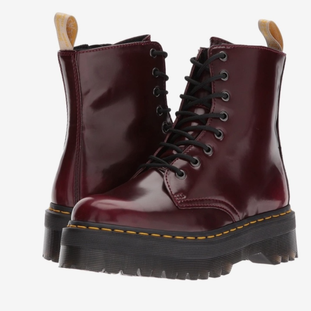 Doc Marten’s Jason Cherry Red Platform Boots